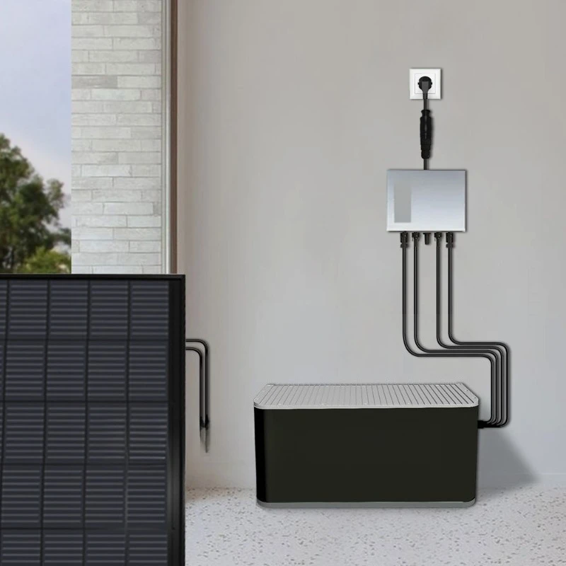 800w Micro Balcony Solar System Balkonkraftwerk Plug and Play Energy Storage Kit