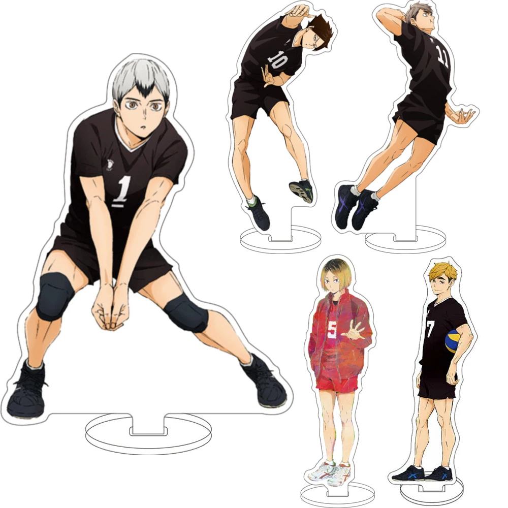 16CM Anime ‌ Haikyuu!! Figur Shoyo Hinata Kei Tsukishima Tobio Kageyama Yu Nishinoya Toru Oikawa Acryl-Ständer Cosplay-Ornamente