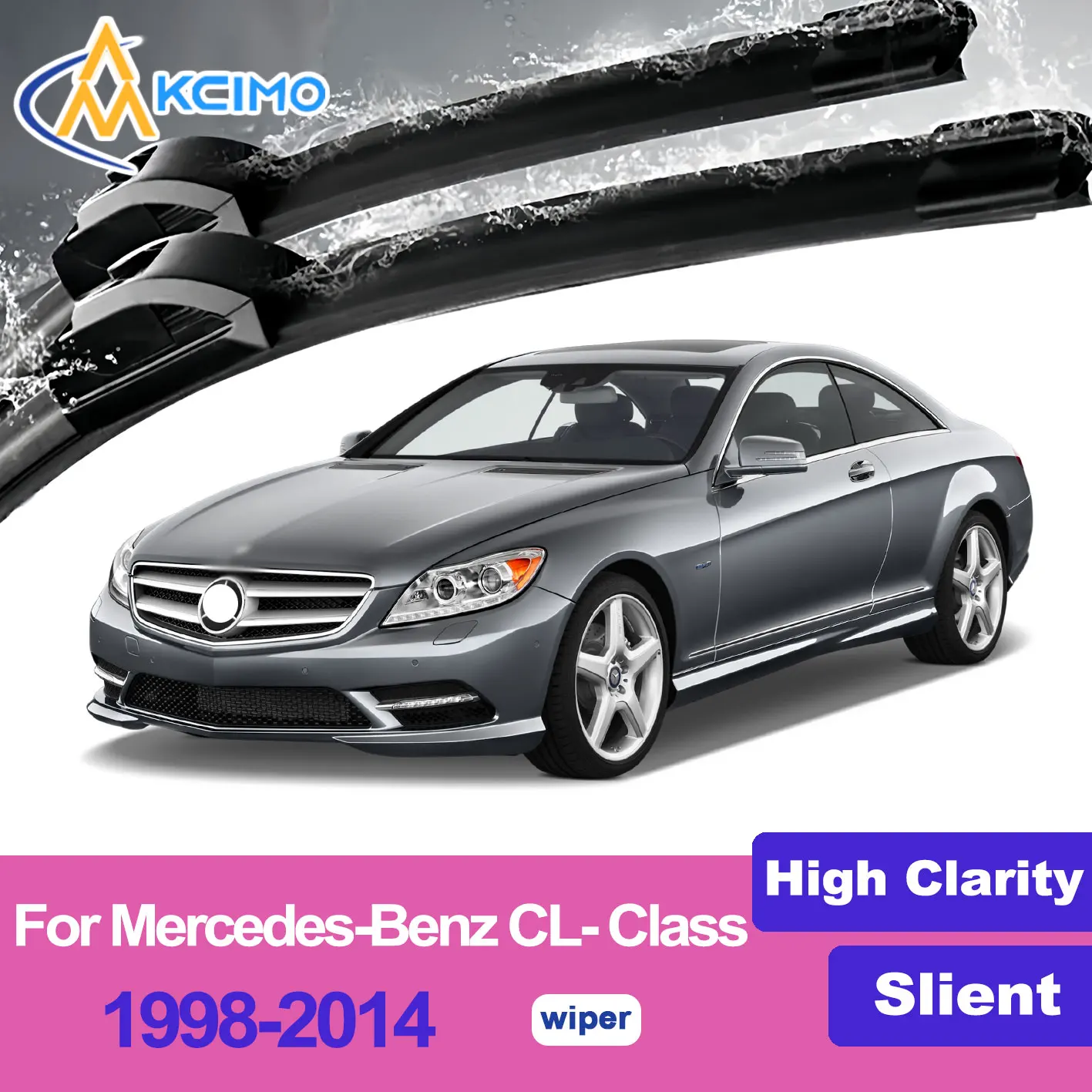 

For Mercedes-Benz CL-Class 1998-2014 clean Windshield Model Y Wiper Blades 2pcs Windscreen Window Car Accessories