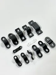 Plastic PP/PA Material Black Arch Bridge Type Pressure Line Plate Wire Fixing Base Cable Clamp Crimping Buckle Wiring Accessorie