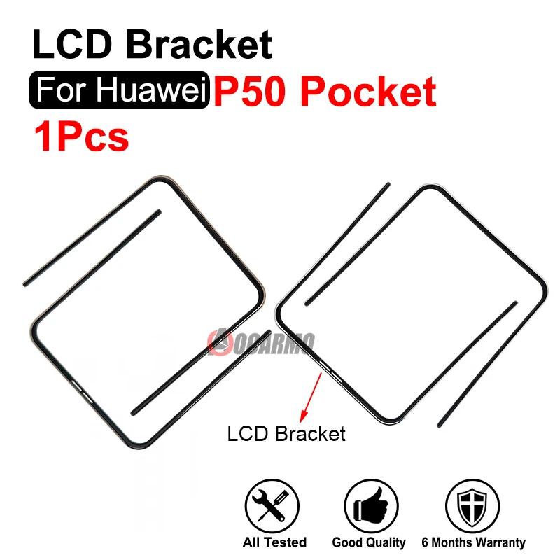 

LCD Display Bracket Plastic Hoder Repair Parts For Huawei P50 Pocket Front Screen Stand Middle Bezel Frame
