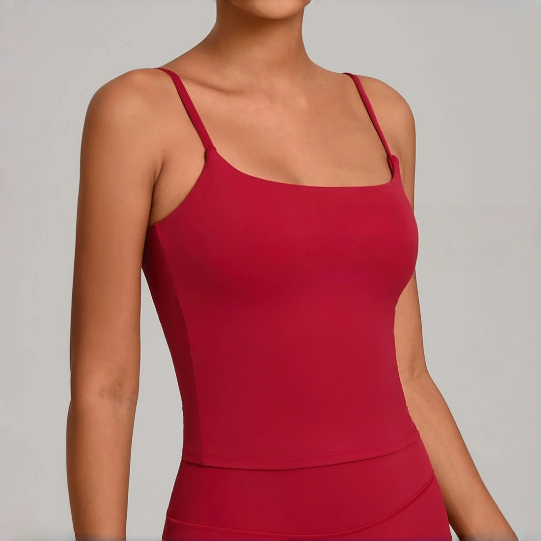 سترة يوجا نسائية بدون ظهر رياضية سريعة الجفاف مع حشوة قابلة للإزالة ملابس لياقة بدنية ملابس غير رسمية للجري ملابس رياضية للصالة الرياضية