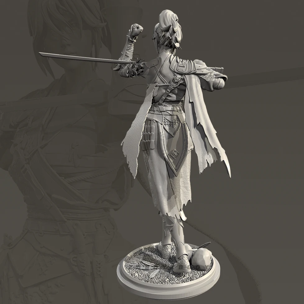 Zestawy żołnierzy z żywicy o wysokości 50mm 75mm 90mm, do samodzielnego montażu i malowania (druk 3D) TD-7645/3D