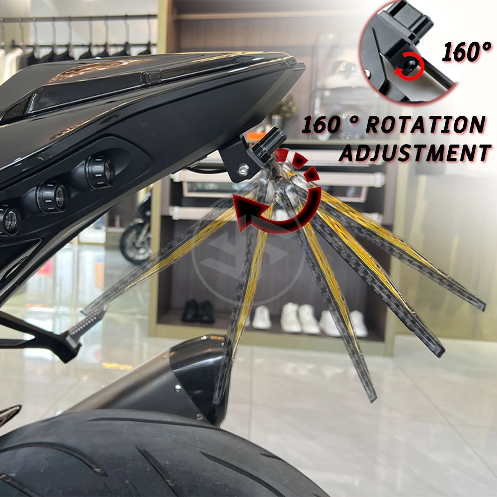 For BMW S1000RR S1000R M1000RR 2019 2020 2021 2022 2023 Motorcycle Accessories License Plate Holder Adjustable Long Short Frame