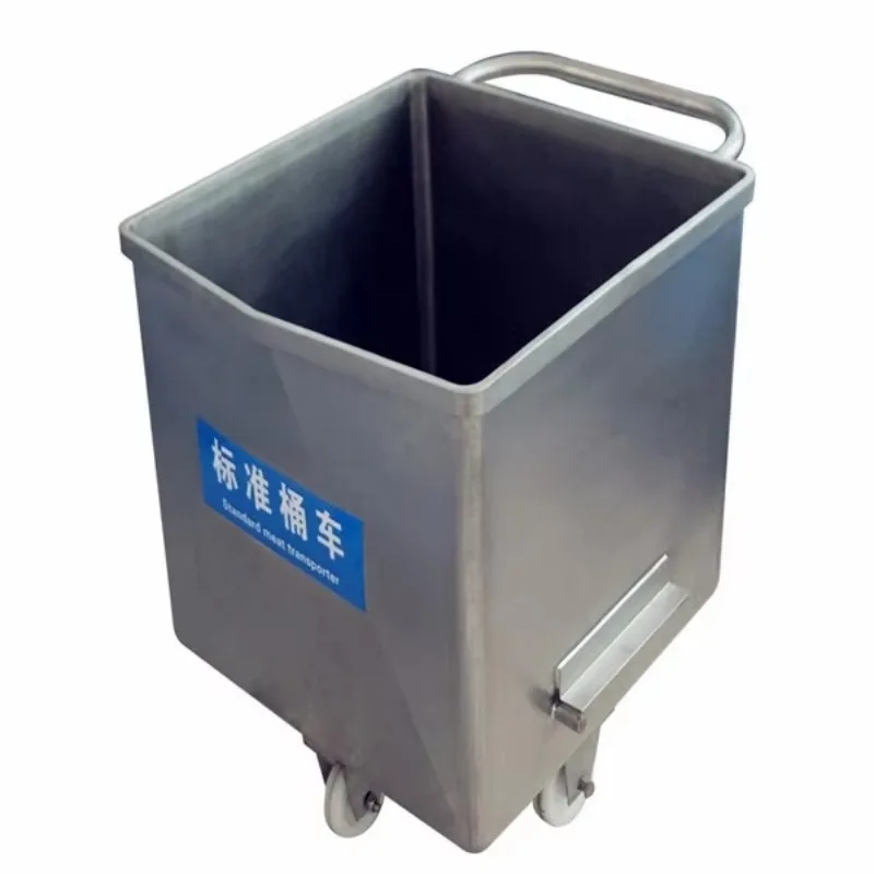 304 Stainless Steel Trolley for Poultry (Chicken Duck) & Livestock (Pork Beef Sheep) Meat, Slaughterhouse Processing Lines