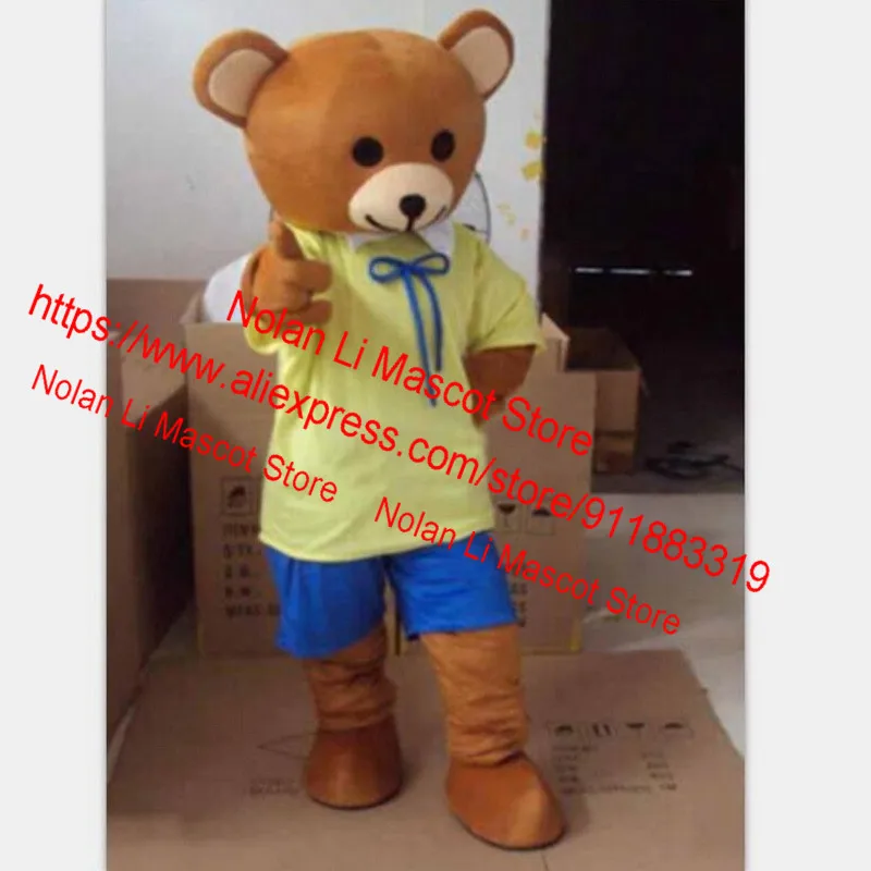 High Quality EVA Material Helmet Two Styles Bear Mascot Costume Movie Props Performance Cartoon Suit Cosplay Birthday Party 442