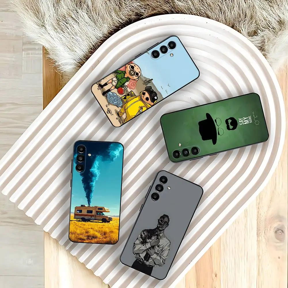 

B-Breaking B-Bad TV Phone Case For Samsung Galaxy A73,31,32,72,41,53,52,71,22,5G,Note,J7,8,9 Soft Black Cover