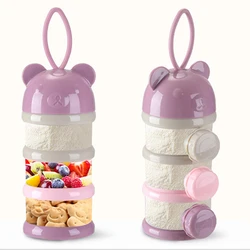 3 Layer Baby Milk Powder Container Baby Food Storage Box Infant Feeding Mix Container Snacks Container Dispensing Baby Powder