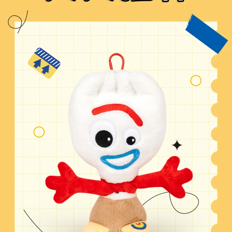 Disney toy story pixar pipoca pelúcia bonito boneca travesa chaveiro mochila pendurado corda decoração natal menino presente de aniversário