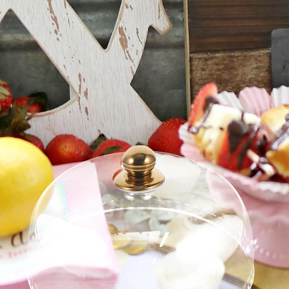 

1pc Transparent Food Dome 10Inch Clear Acrylic Cake Cover For Kitchen Buffet Dessert Display Protection Party Use Cake Cloche