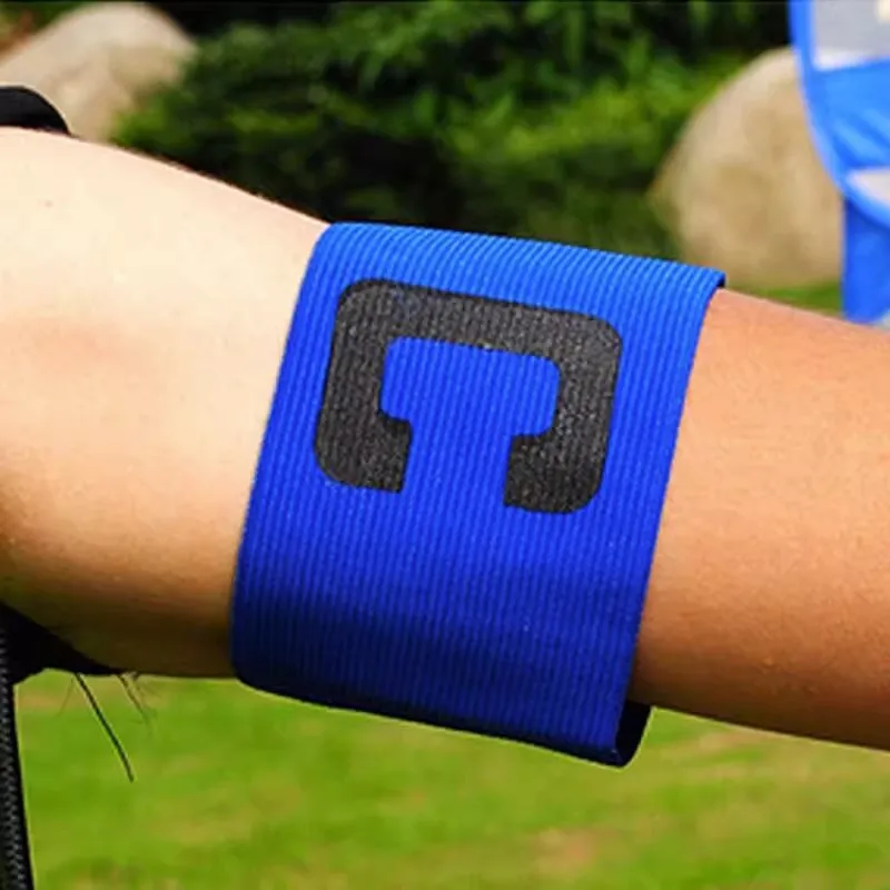 1 Pcs Football Match Captain C Word Mark Armband Paste Team Leader C Word Nylon Adjustable For Soccer Sports Accessories Unisex