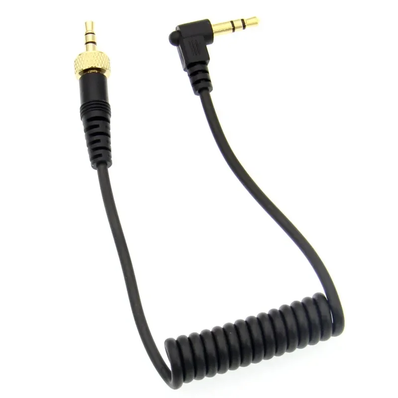 Kąt prosty 3,5 mm do 3,5 mm prosty kabel stereo z gniazdem sześciokątnym do mikrofonu bezprzewodowego Sony D11/V1/D21 Sennheiser