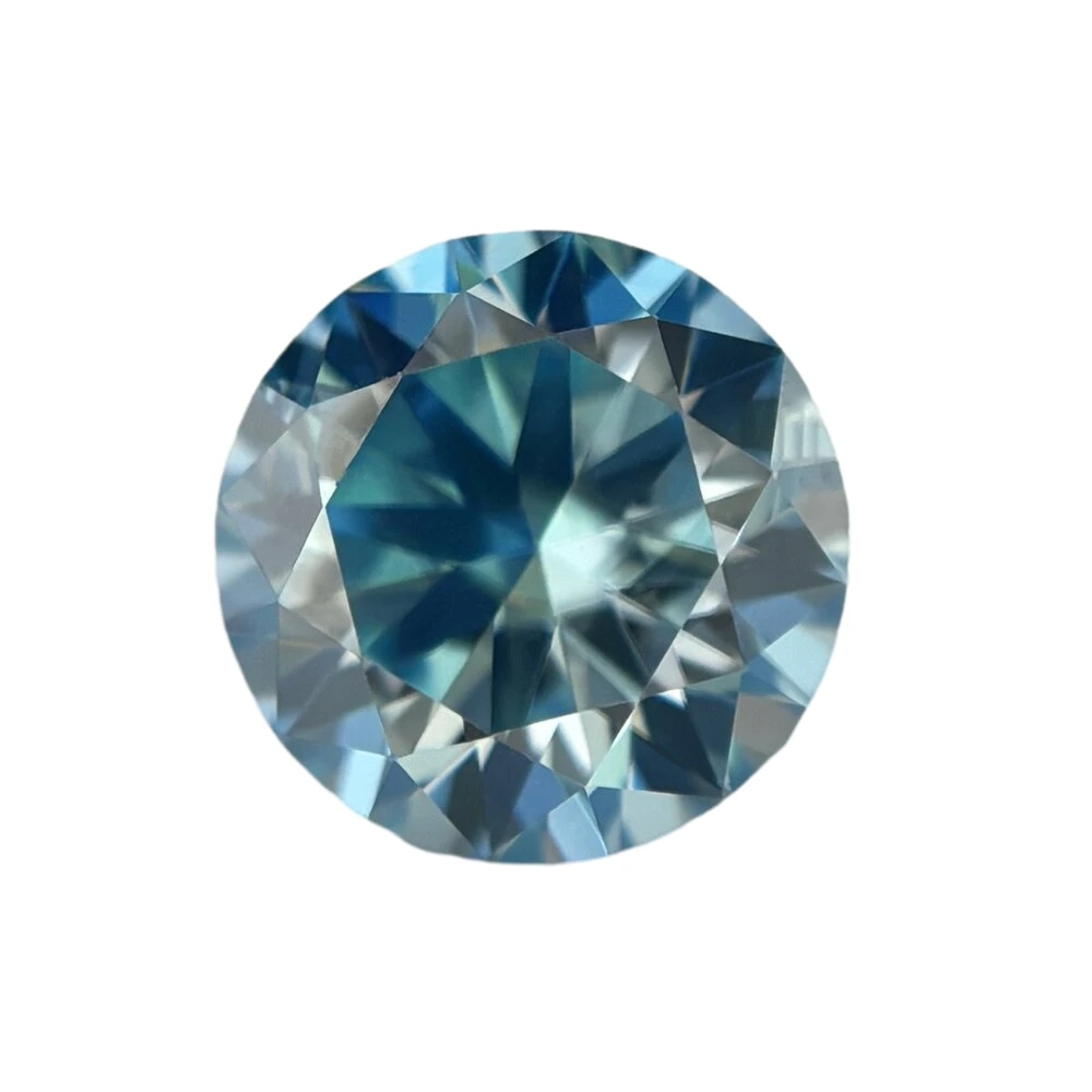 L-Aquamarine 0.1- 5ct Loose Stone  Rare Colored Moissanite Excellent Cut Moissanite Stone DIY Jewelry  Material Free Shipping