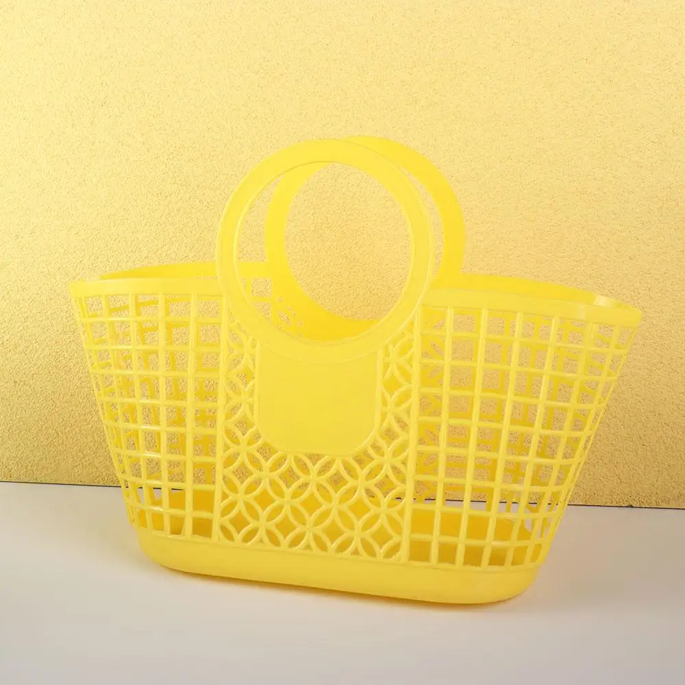 Plastic Portable Practical Hollow Hanging Storage Basket Basket Toy Organizer Kitchen Bathroom Accessories