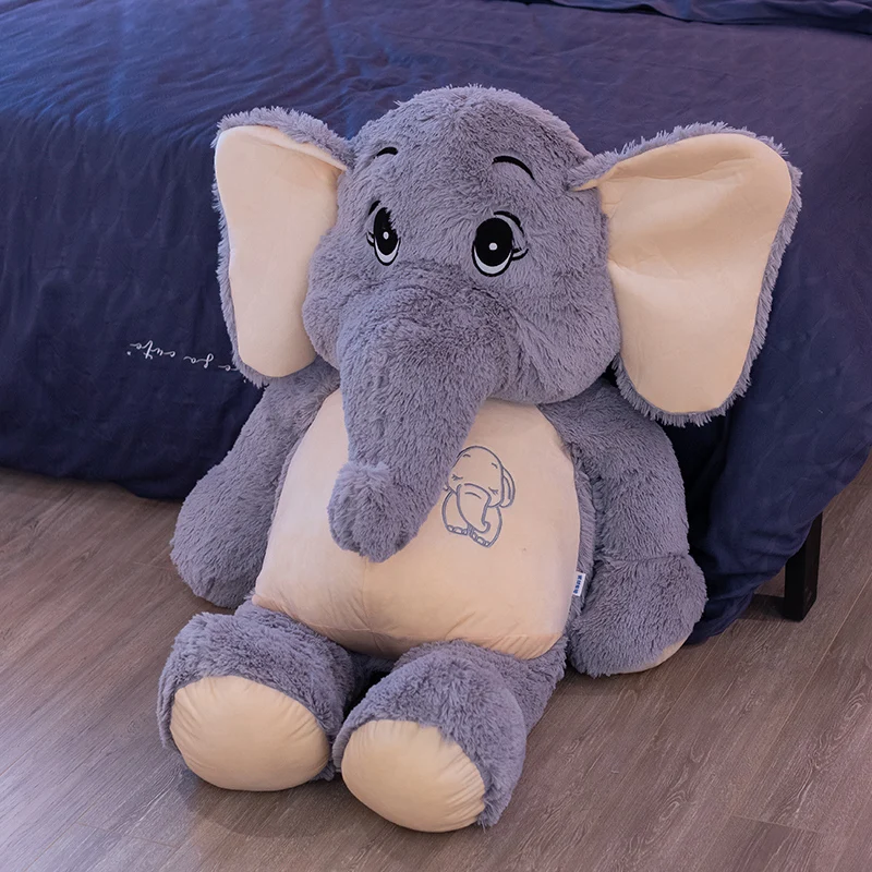 Cute Giant Plush Elephant With Big Ears Toy Grey Children's Appease Animal Christmas Holiday Birthday Gift