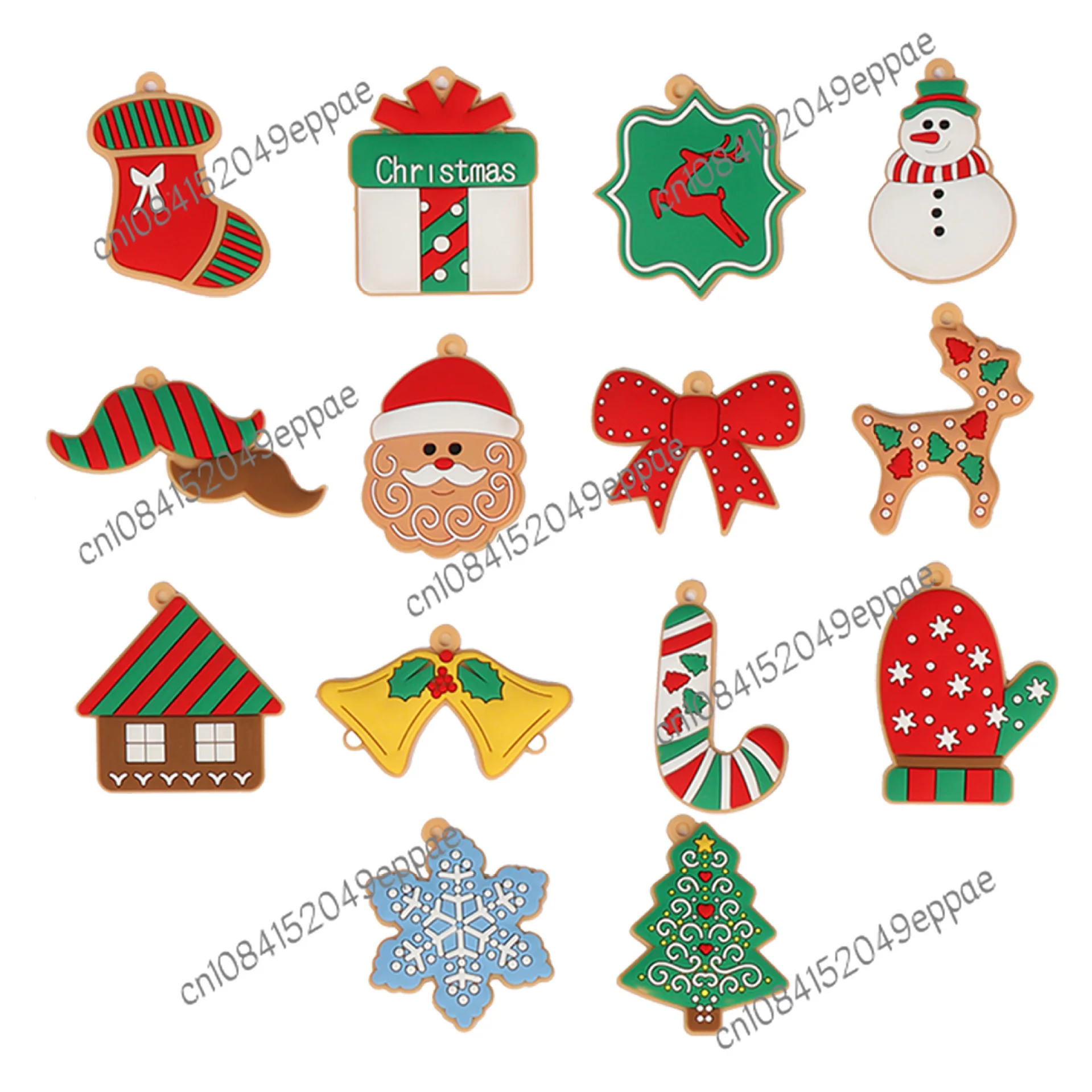 Christmas Gingerbread Man Ornaments PVC Christmas New Decoration Christmas Tree Gingerbread Man Pendant Product Home