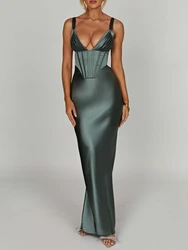 Customized New Luxury Sexy Deep V Sling Cocktail Dresses Simple French Slim Mermaid Temperament Gown Modern Popular Long Euramer