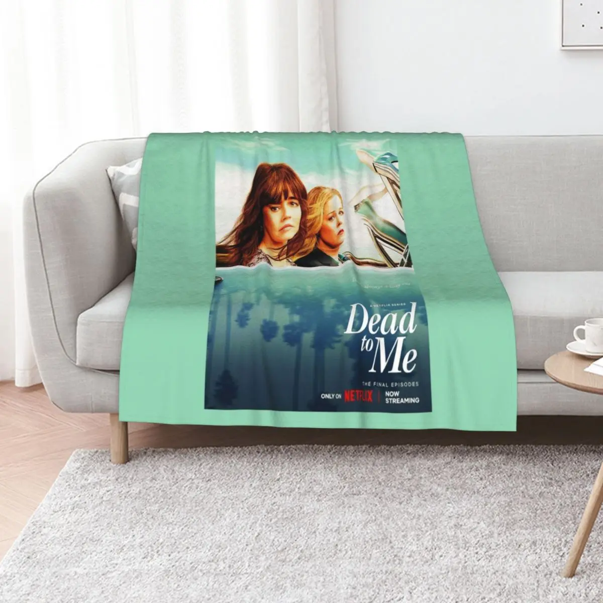 Dead to Me: There's Always a Way Out Promo Throw Blanket Extra Large Throw Large Flannels blankets and throws Weighted Blankets