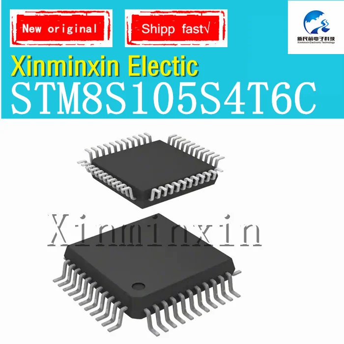 10ชิ้น/ล็อต STM8S105S4T6C STM8S105 LQFP44ชิป IC ใหม่