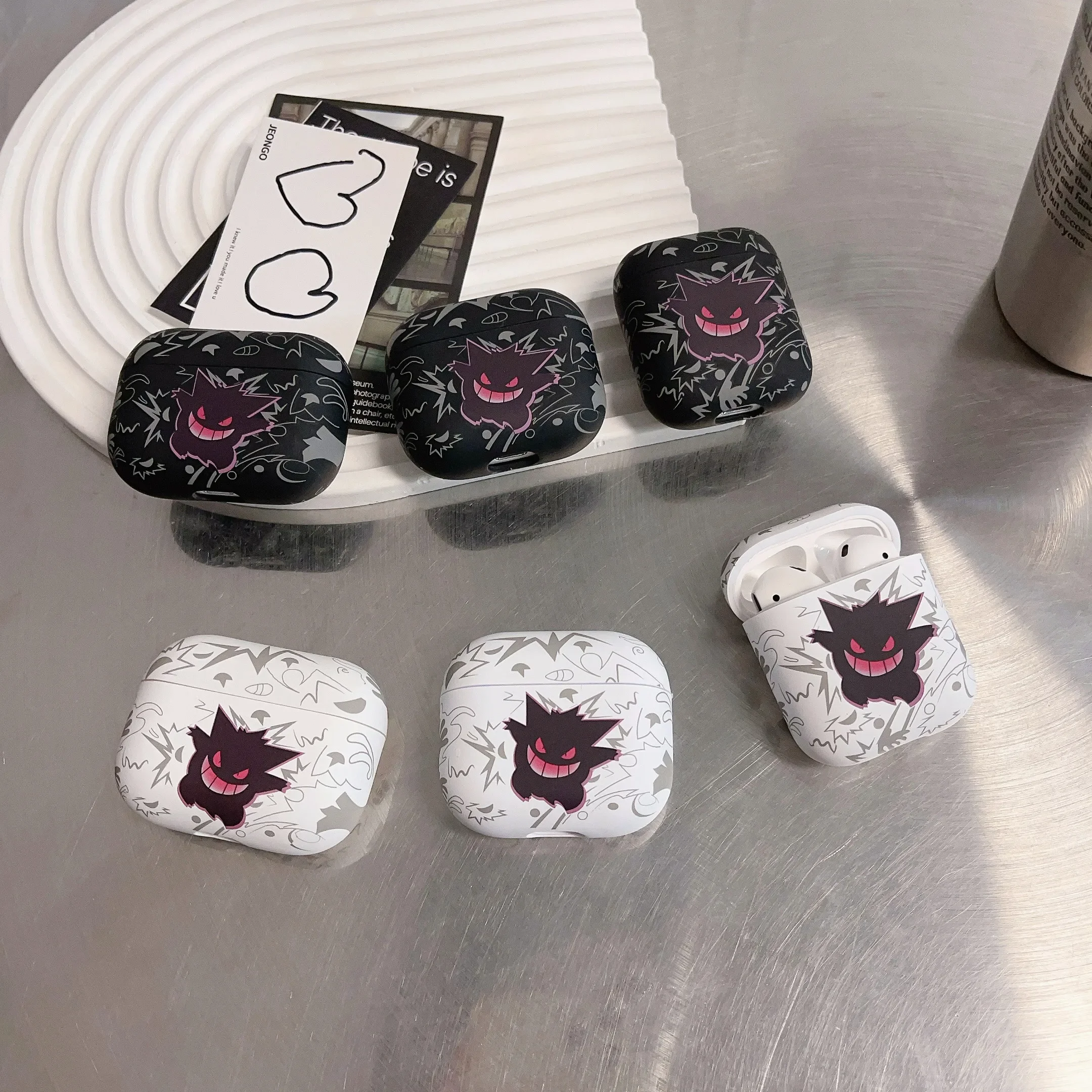 Anime Pocket Monsters Pokémon Gengar Earphone Case For Airpods 4 2 3 1 Pro 3 2 Wireless Bluetooth Headset Protective Hard Cover