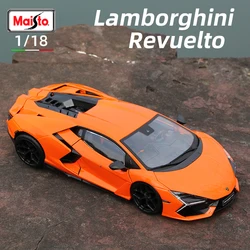 Maisto 1:18 Lamborghini Revuelto Car Model Hybrid SuperCar Die Cast Vehicles Toys Diecast Voiture Gift Collection