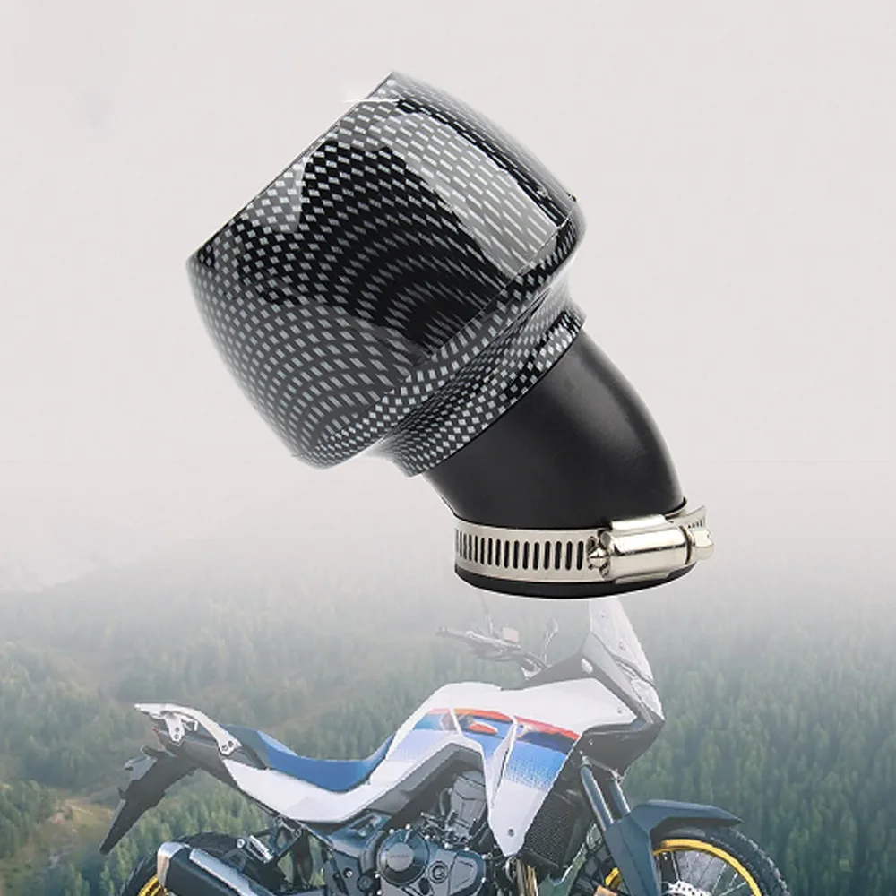 For Off-Road Motorcycle ATV High-Flow Mushroom Air Filter Intake 25-60mm Washable No-Drill Accesorios Moto Accessori Moto