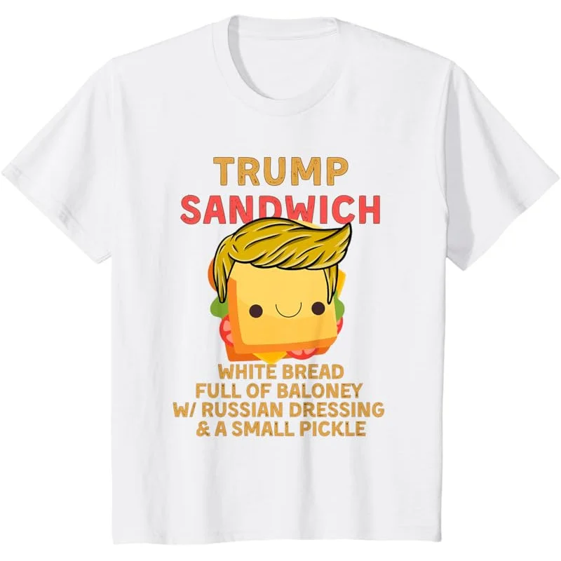 Camiseta engraçada da eleição do sanduíche Trump 2024