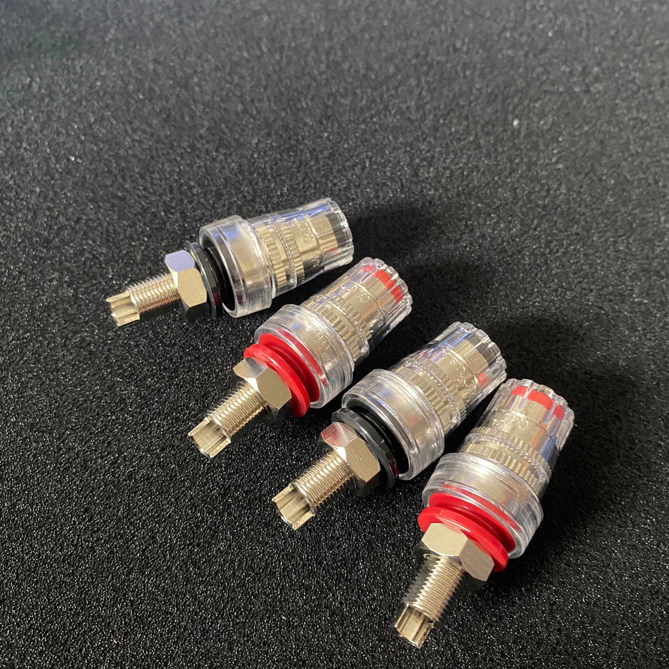 Pos pengikat pendek berlapis perak AG gaya CMC hifi, soket steker pisang, tiang pengikat konektor Terminal Speaker DIY