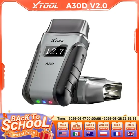 XTOOL Anyscan A30D OBD2 Scanner All System Diagnostic Tool Oil DPF SAS 19+Resets Code Reader with CAN FCA Lifetime Free Update