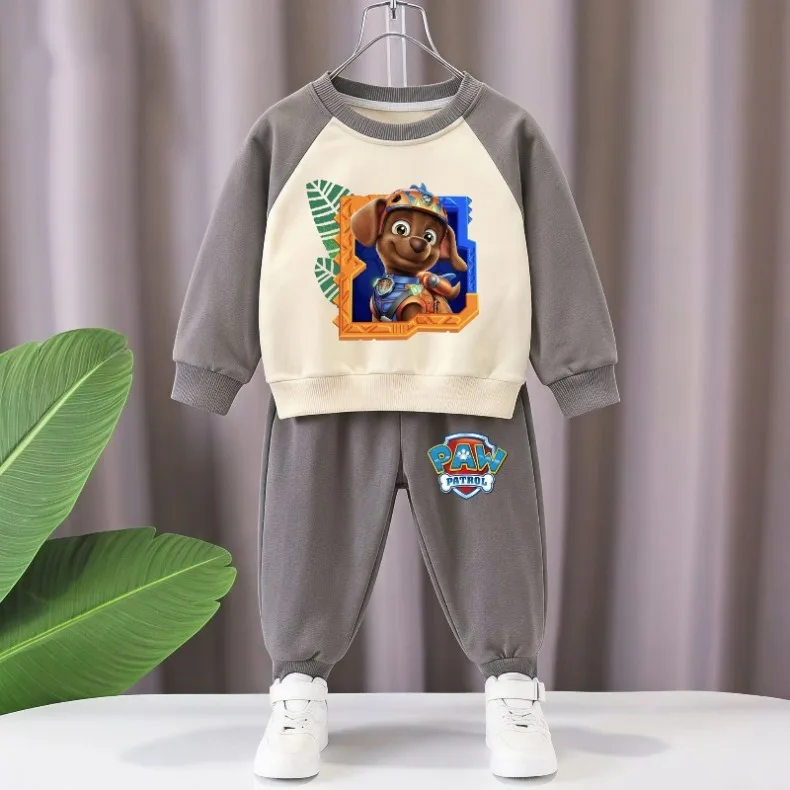 2026 Herbst Neuer Stil Kinder Paw Patrol Bedruckte Lässige Kapuzenpullover und Lange Hosen Zweiteilige Sets Jungen Trainingsanzüge Sweatshirt-Set – Detail 6