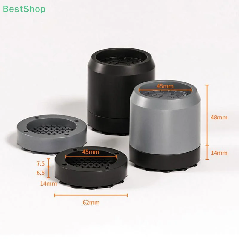 

4Pcs Universal Anti Vibration Feet Pads Washing Machine Non-Slip Fixed Pads Furniture Rubber Foot Mat Silent Lifting Base