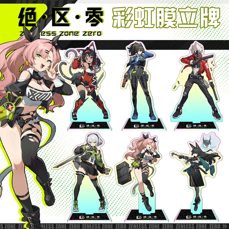 Game Zenless Zone Zero Acrylic Figure Nekomiya Mana Billy Kid Nicole Demara Ellen Joe Anby Demara Desk Decor Toy Collection Gift