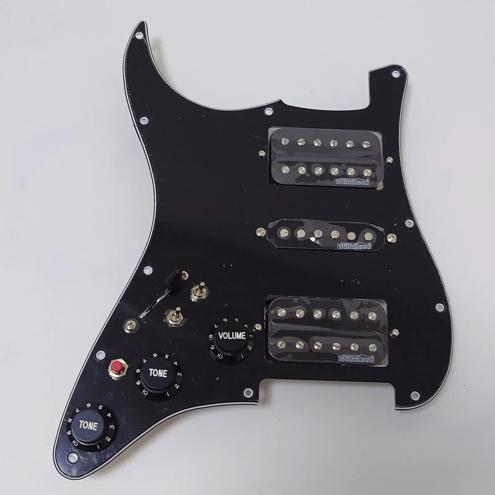 Left Hand HSH Prewired Loaded Pickguard with Humbucker Pickups Set for ST Electric Guitars Replacement Parts