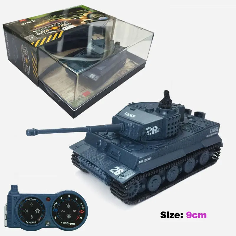 RC Mini Tank Remote Control Car Rechargeable Camouflage Tank 27Mhz Infrared Electronic Car Electric Toys For Boys Girls Gift