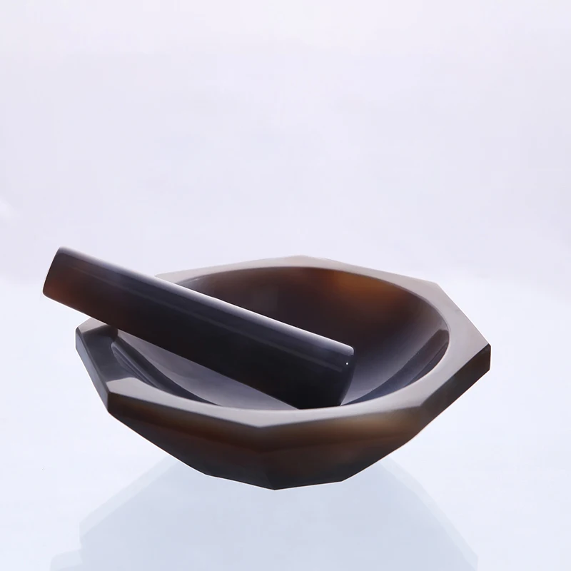 

30mm 50mm 70mm 100mm all sizes High Quality Natural Agate Mortar and Pestle for Lab Grinding 110mm 120mm 150mm 160mm 200mm