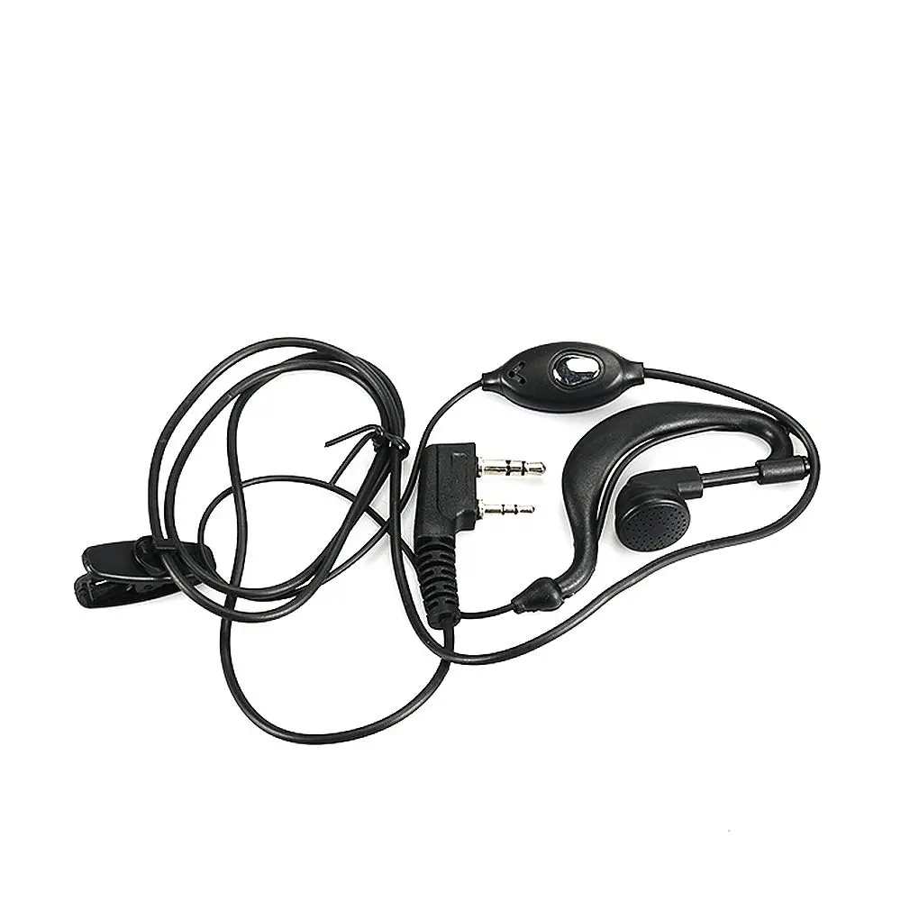 2 Pin PTT Earpiece Earphone Interphones Mic For Baofeng UV-5R Plus BF-888s Two Way Radio K Type