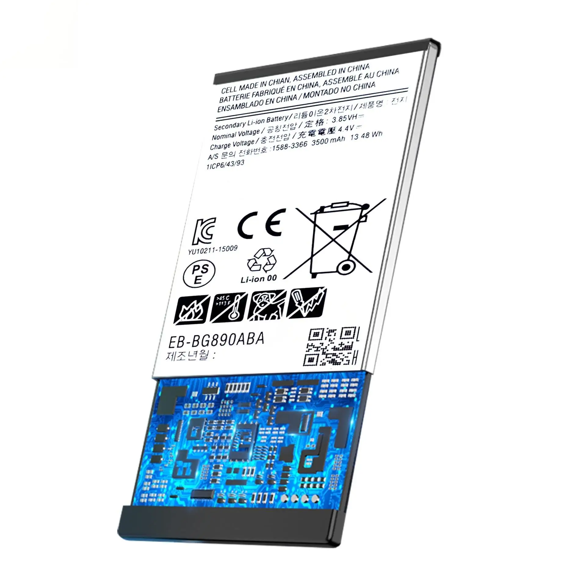 Nuova batteria per telefono cellulare EB-BG890ABA 3500mAh per Samsung Galaxy S6/G807A Batteria sostitutiva 3,85 V