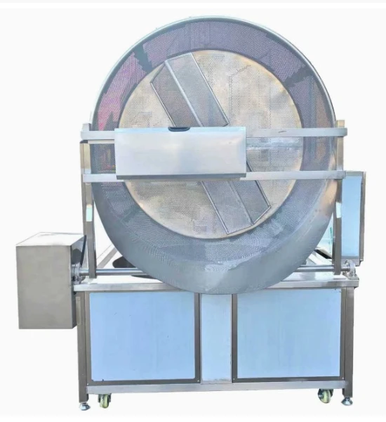 Automatic discharge, chicken feet and duck feet with stirring fryer, frying equipment, walnut kernel fryer