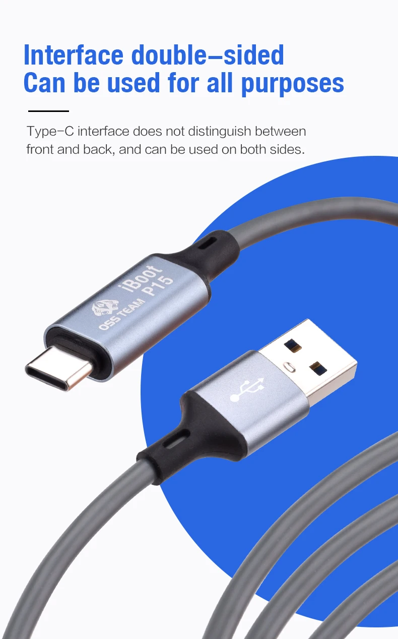 OSS W235 Automatic Recovery Mode Flash Cable for IPhone 15 Series Online Update Data Transfer Charging Flash Phone Repair Tool