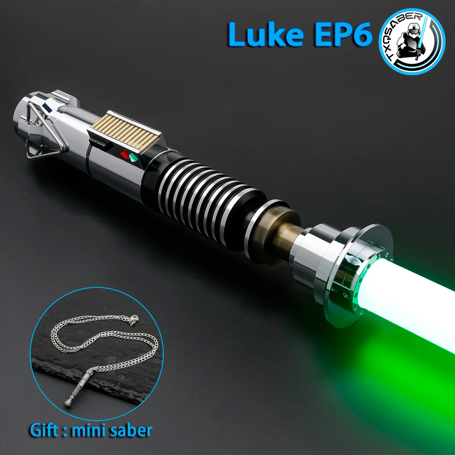 

Лазерный меч Luke EP6 TXQSTUDIO RGB NoePixel с плавным движением, металлической рукоятью, управлением по Bluetooth, изменением цвета, для косплея, FOC