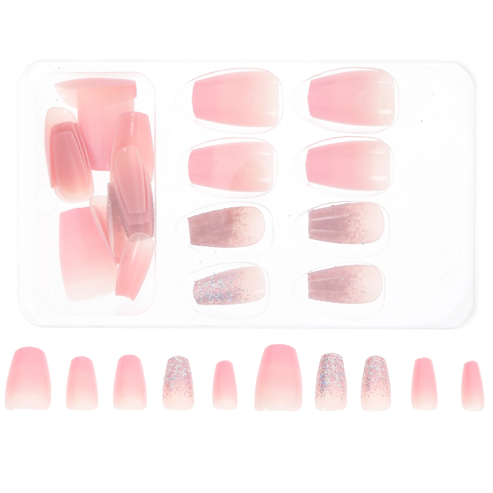 Kit de faux ongles à pression pour femmes, 24 pièces, pour bricolage, Nail Art, léger, confortable, pour Festival de vacances