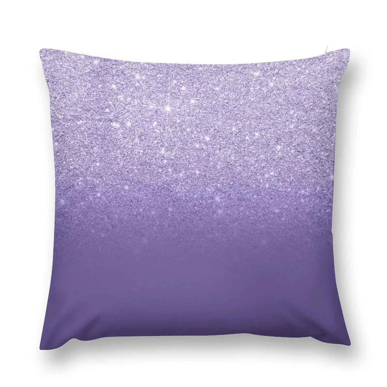 Modern ultra violet faux glitter ombre purple color block Throw Pillow Sitting Cushion Throw Pillow pillow