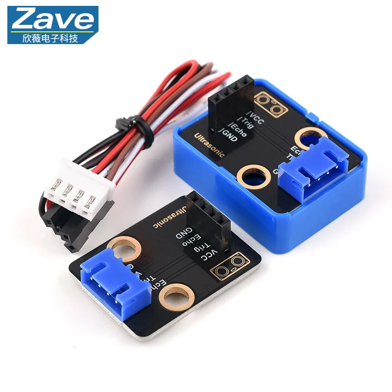 Ultrasonic adapter board module HC-SR04 ranging obstacle avoidance sensor smart car compatible with Arduino building blocks