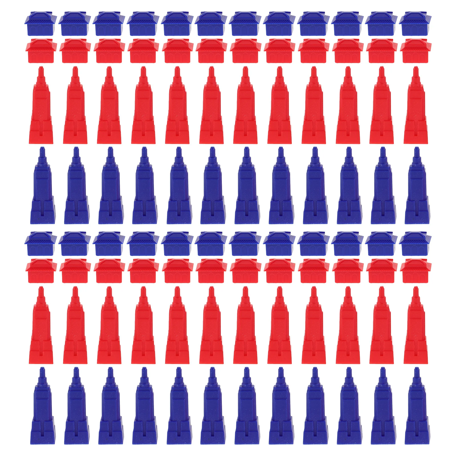 

1Set Game Pieces Replacement Houses and Hotels for Board Games Plastic Building Components Game Parts Accessories