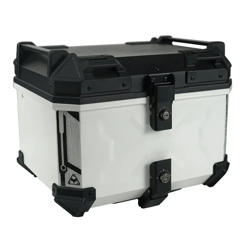 

45л мотоциклетный хвостовой ящик из АБС-пластика с тиснением, очень большой багажник, большой вместительный хвостовой ящик для мотоцикла