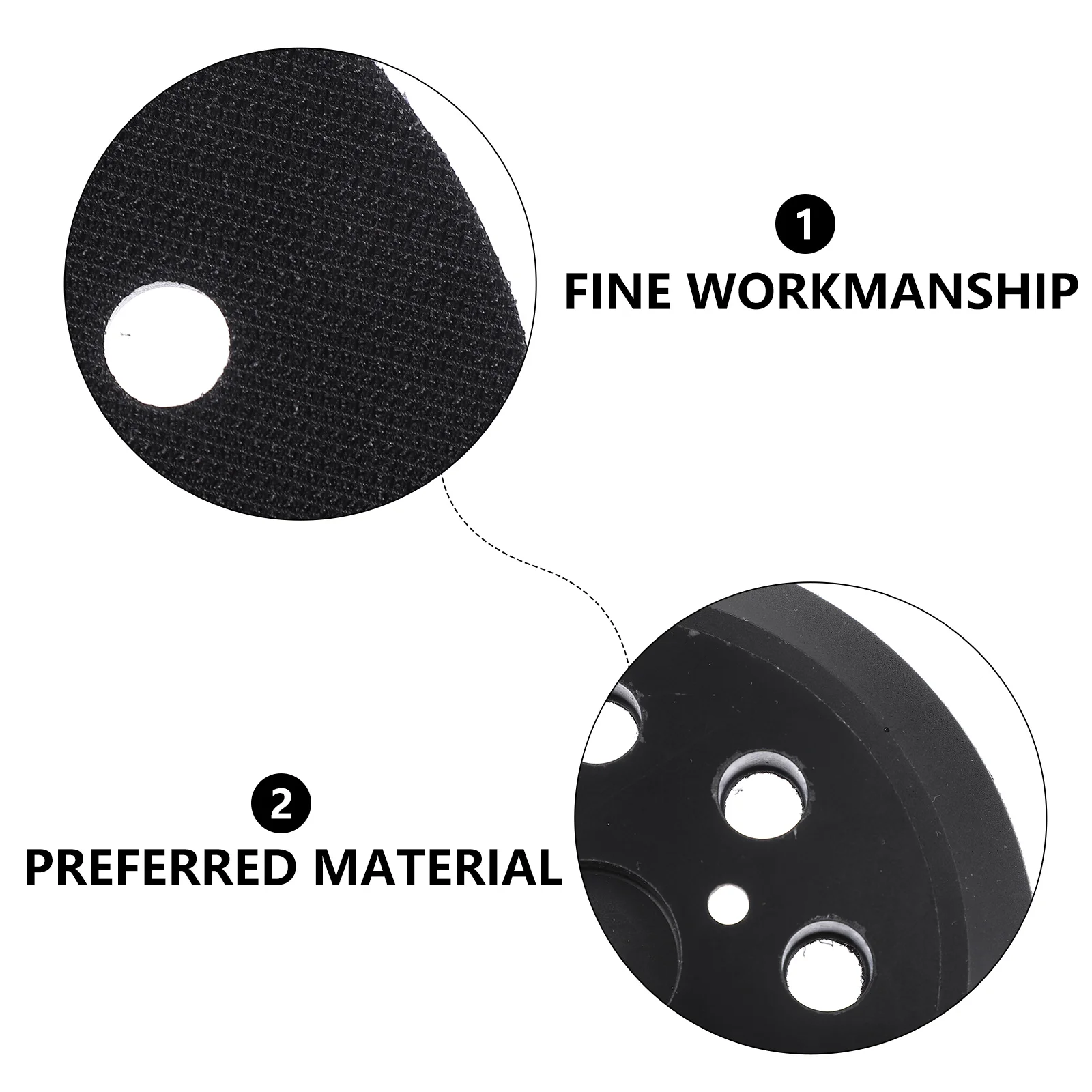 

Electric Polishing Disc Hook Loop S Screw Holes 8 Hole Design Dust Collection Compatible S Machines Backing Pad