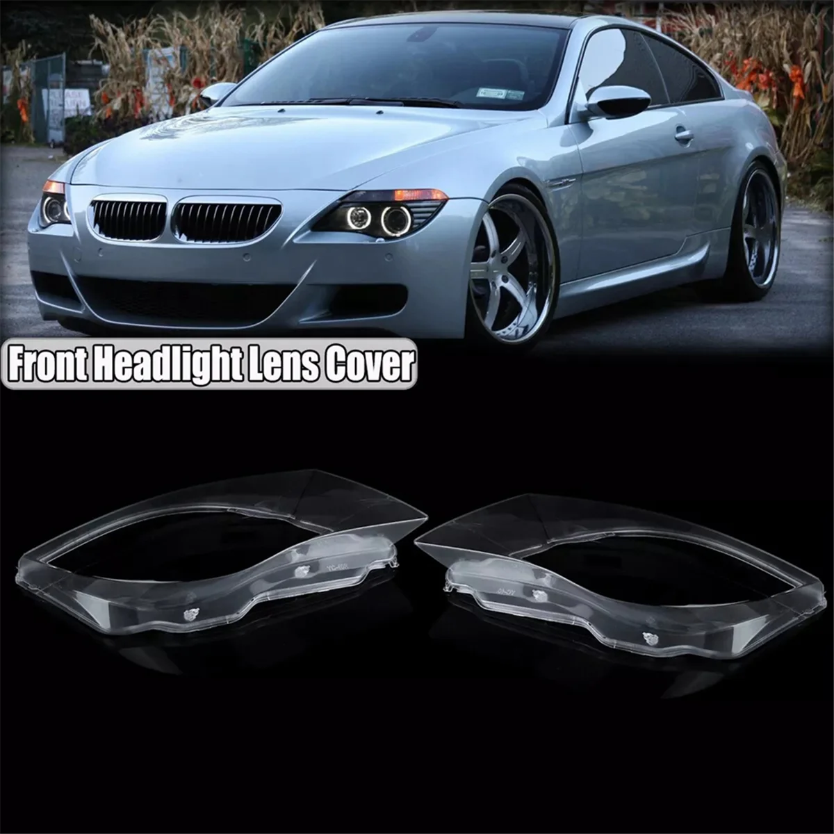 

Superior-Car Headlight Mask Headlight Headlamp Lens Cover for BMW E63 E64 M6 2008-2010 Headlight Shell 63127186816 Front Right