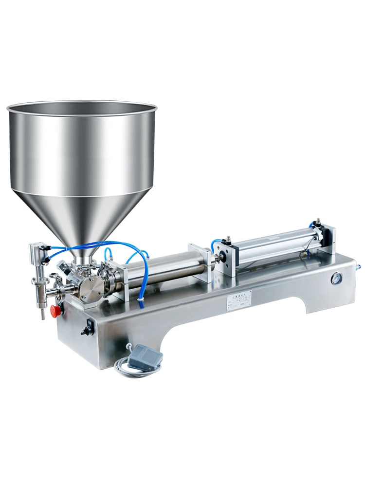 Pneumatic paste quantitative filling machine, honey, sauce filling machine, single-head paste filling machine, liquid,