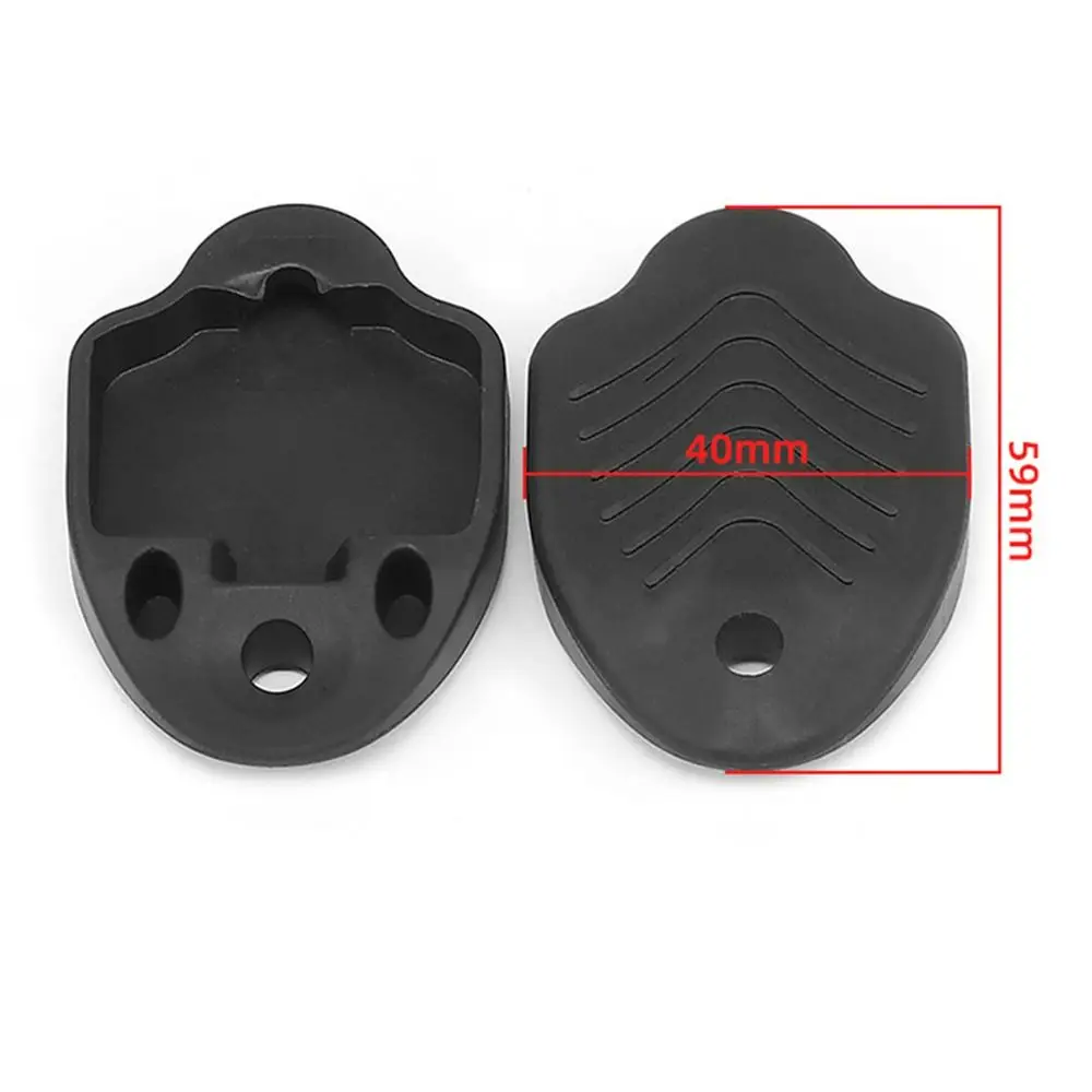 Black SPD Cleat Covers Tear Resistance Anti-slip Plastic Lock Protective Sleeve Bike Cleat Covers Unisex