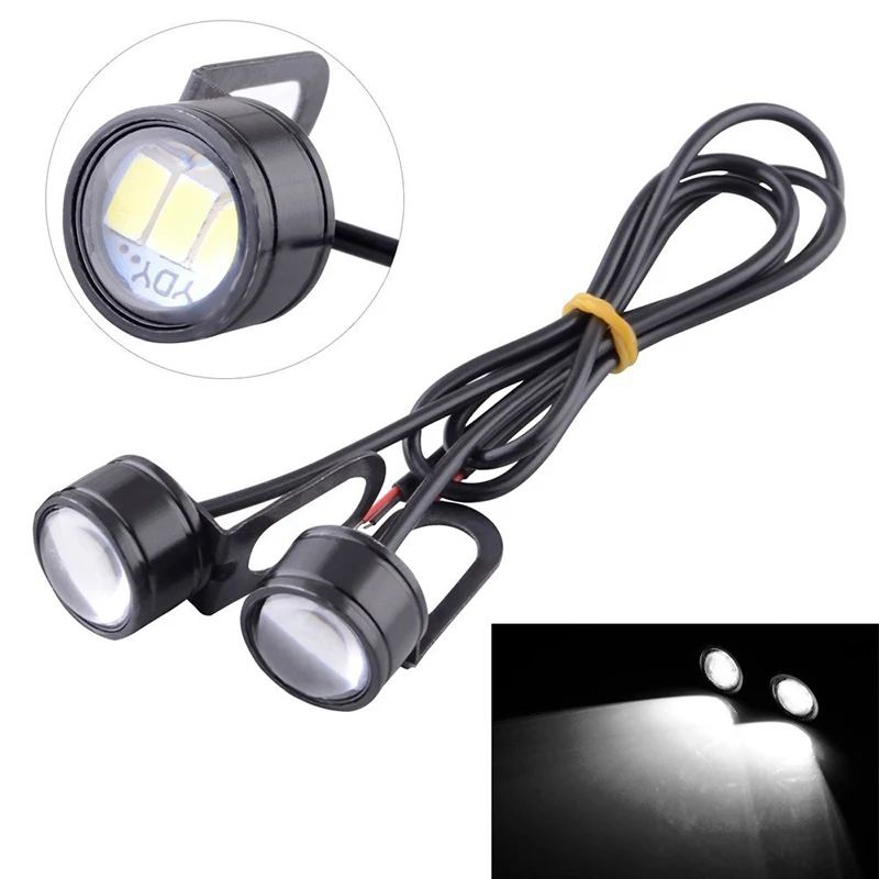 Motorcycle Eagle Eye Driving Light LED Reverse Backup Driving Light Fog Lamp Headlight Bulb Daytime Running Light 12V 3W